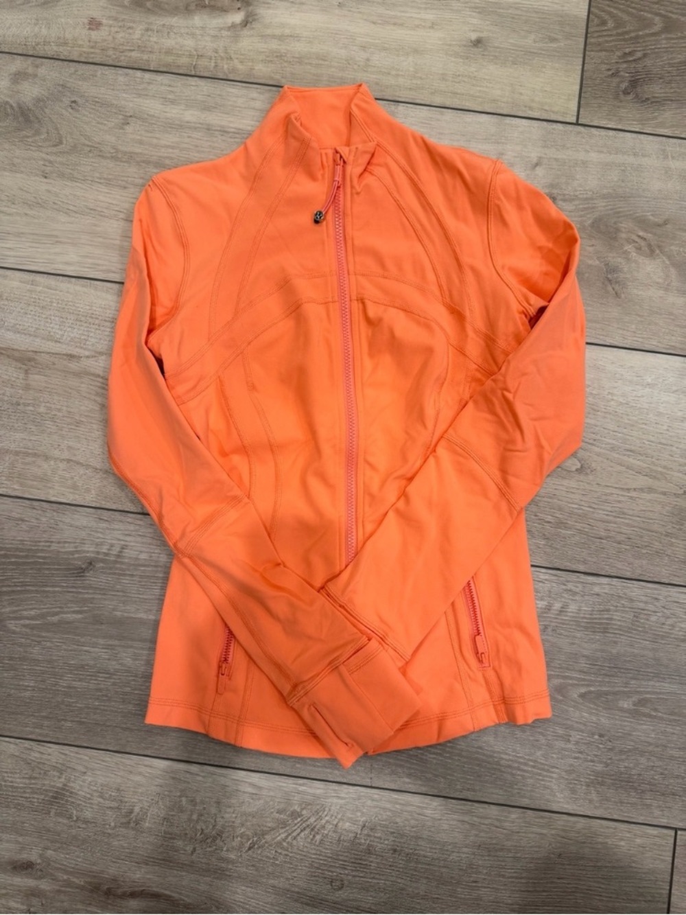 Women’s Orange Zip-Up Jacket